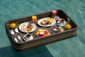 floating breakfast at Ketut's Place Villas